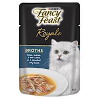 Fancy Feast Royale Broths Tuna, Surimi & Whitebait