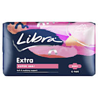 Libra Extra Pads Super With Wings
