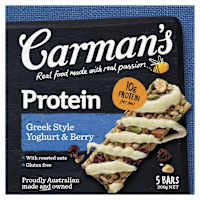 Carmans Protein Bars Greek Style Yoghurt & Berry