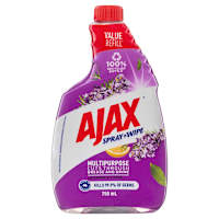 Ajax Spray n' Wipe MultiPurpose Antibacterial Disinfectant Household Cleaner Lavender & Citrus Refill Value Pack
