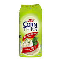 Real Corn Thins Sour Cream & Chives