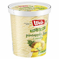 Weis Ice Cream Half & Half Pine Lime & Vanilla
