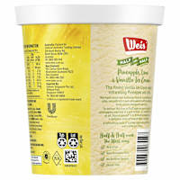 Weis Ice Cream Half & Half Pine Lime & Vanilla