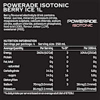 Powerade Isotonic Berry Ice Sports Drink Sipper Cap