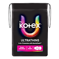 U By Kotex Super Ultrathins With Wings