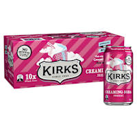 Kirks Creaming Soda Multipack Cans Soft Drink 