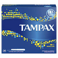 Tampax Regular Light flow tampons with applicator
