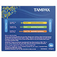 Tampax Regular Light flow tampons with applicator