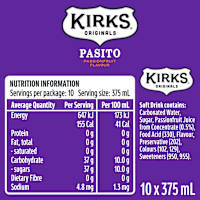 Kirks Pasito Multipack Cans Soft Drink 