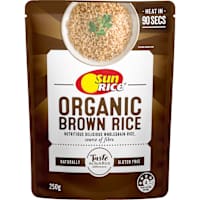SunRice Organic Brown Rice Pouch