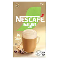 Nescafe Coffee Mixer Sachets Latte Hazelnut