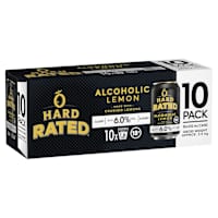 Hard Rated Alcoholic Lemon 6% Can 330mL 