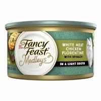 Fancy Feast Adult Medleys White Meat Chicken Florentine With Garden Greens In A Delicate Sauce Wet Cat Food