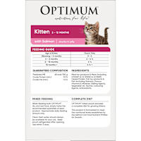 Optimum Kitten Wet Cat Food Salmon In Jelly Pouch