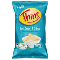 Thins Potato Chips Sour Cream & Chives