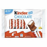 Kinder Chocolate 6 Snack Bar Pack