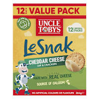 Uncle Tobys Le Snak Cheddar Cheese Dip & Crackers