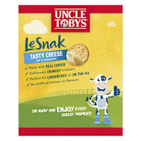 Uncle Tobys Le Snak Tasty Cheese Dip & Crackers