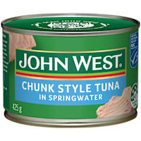 John West Chunk Style Tuna In Springwater