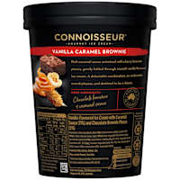 Connoisseur Ice Cream Vanilla Caramel Brownie