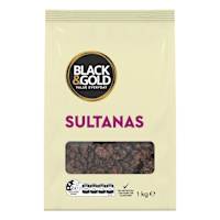 Black & Gold Sultanas