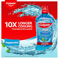 Colgate Plax Alcohol Free Mouthwash Peppermint
