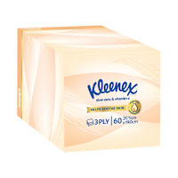 Kleenex Wellbeing Facial Tissues Aloe Vera & Vitamin E 3-Ply