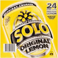 Schweppes Solo Thirst Crusher Original Lemon Multipack Cans