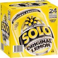 Schweppes Solo Thirst Crusher Original Lemon Multipack Cans