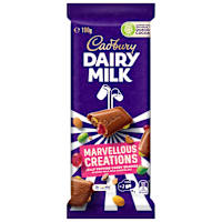 Cadbury Dairy Milk Marvellous Creations Jelly Popping Candy Chocolate Block