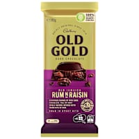 Cadbury Old Gold Dark Chocolate Old Jamaica Rum N Raisin