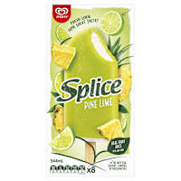 Streets Splice Fruit Ice Confection Refreshment Pine Lime No Artificial Colours, Flavours or Preservatives
