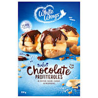 White Wings Dessert Mix Chocolate Profiteroles
