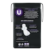 U by Kotex Overnight Ultrathins Long Pads