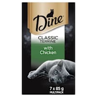 Dine Wet Cat Food Classic Terrine With Chicken Tray