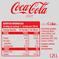 Diet Coca-Cola Soft Drink Bottle