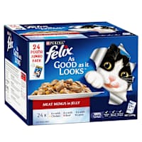 Felix Adult As Good as it Looks Meat Menus in Jelly Wet Cat Food