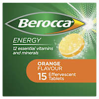Berocca Energy Vitamin B & C Orange Flavour Effervescent Tablets