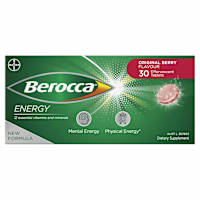 Berocca Energy Vitamin B & C Original Berry Flavour Effervescent Tablets