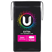 U By Kotex Sanitary Pads Super With Wings