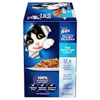 Felix Adult As Good as it Looks Doubly Delicious Fish Selection in Jelly Wet Cat Food