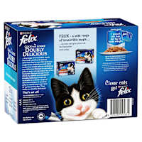 Felix Adult As Good as it Looks Doubly Delicious Fish Selection in Jelly Wet Cat Food