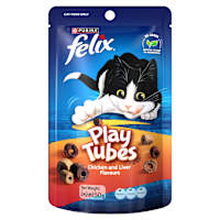 Purina Felix Adult Cat Treats Play Tubes Chicken & Liver