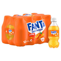 Fanta Orange Zero Sugar Soft Drink Multipack Bottles