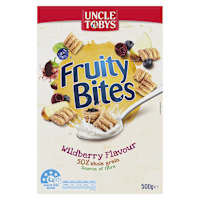 Uncle Tobys Cereal Fruity Bites Wildberry
