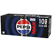 Pepsi Max No Sugar Soda Cans