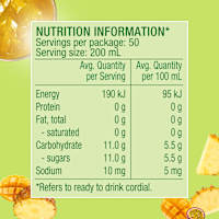 Golden Circle Pine Mango Passion Cordial