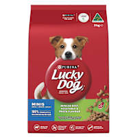 Purina Lucky Dog Adult Dog Food Mini Beef Veg Pasta Plus Milk