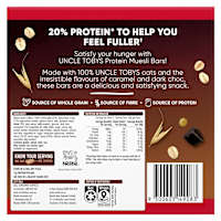 Uncle Tobys Protein Bars with Caramel & Dark Chocolate 5 Pack