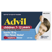 Advil Children 7-12 Years Chewable Raspberry